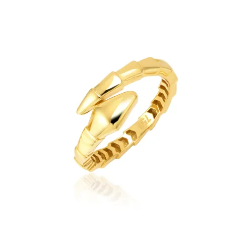 Real Gold Elegant Snake Ring (18K)